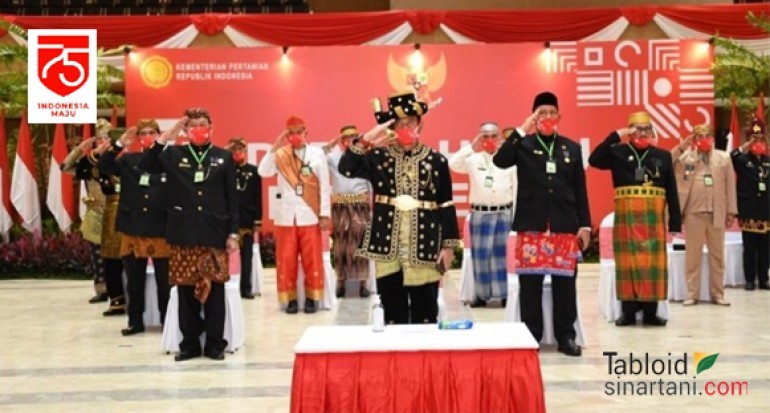 Pesan Mentan SYL pada Peringatan HUT KE -75 RI Secara Virtual