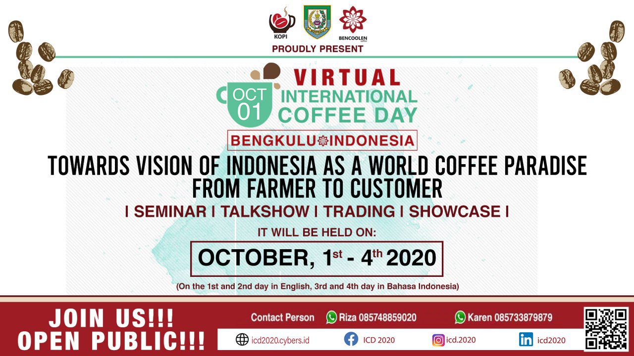 Virtual Meeting International Coffee Day 2020, Sarana Peningkatan Akses Pasar Kopi Indonesia