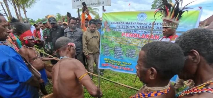 Sidang Masyarakat Adat Moi di Sorong Tolak Proyek Strategis Nasional