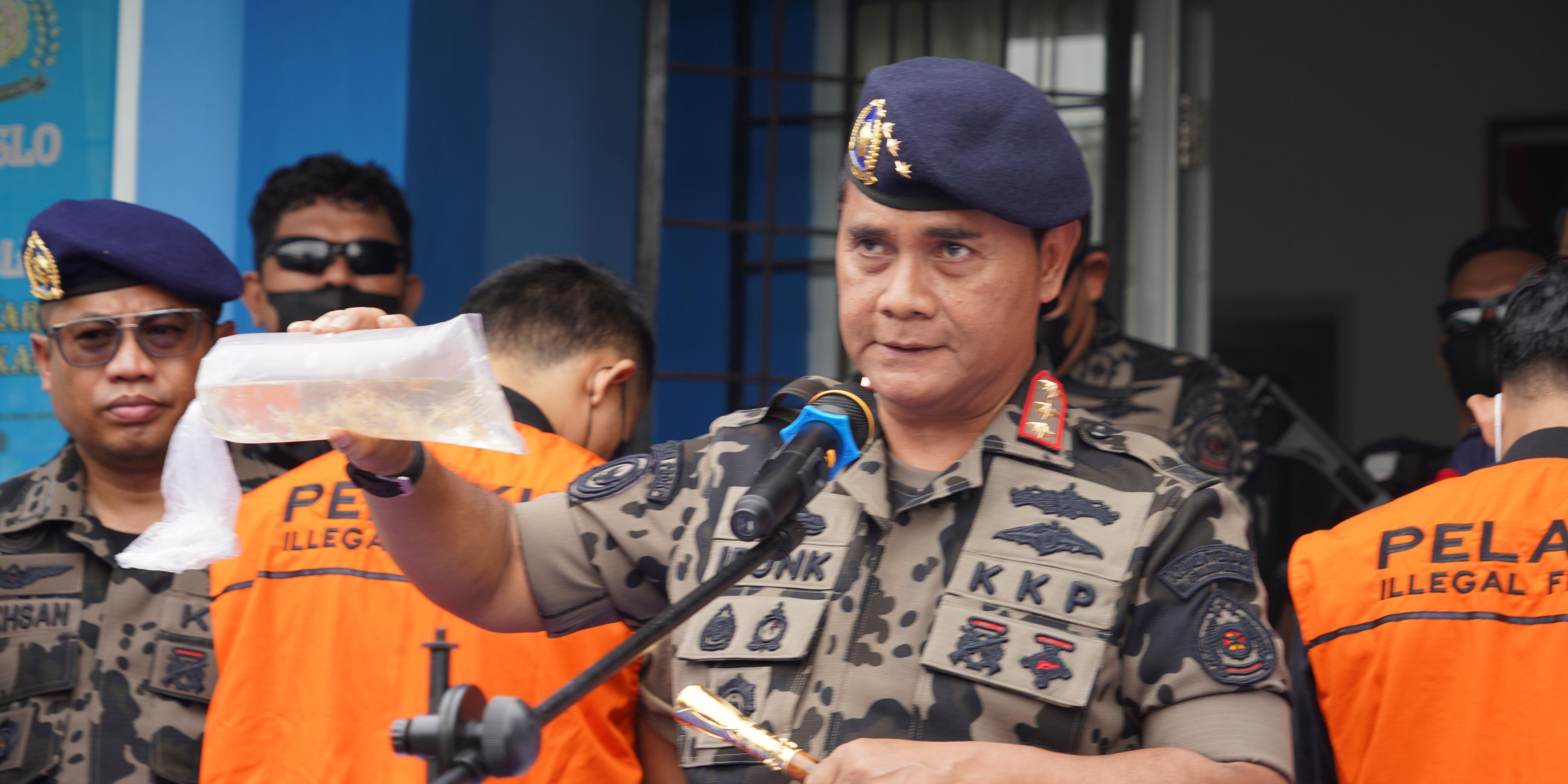 KKP Gagalkan Penyelundupan 52 Ribu Benih Bening Lobster Senilai Rp7,8 Miliar